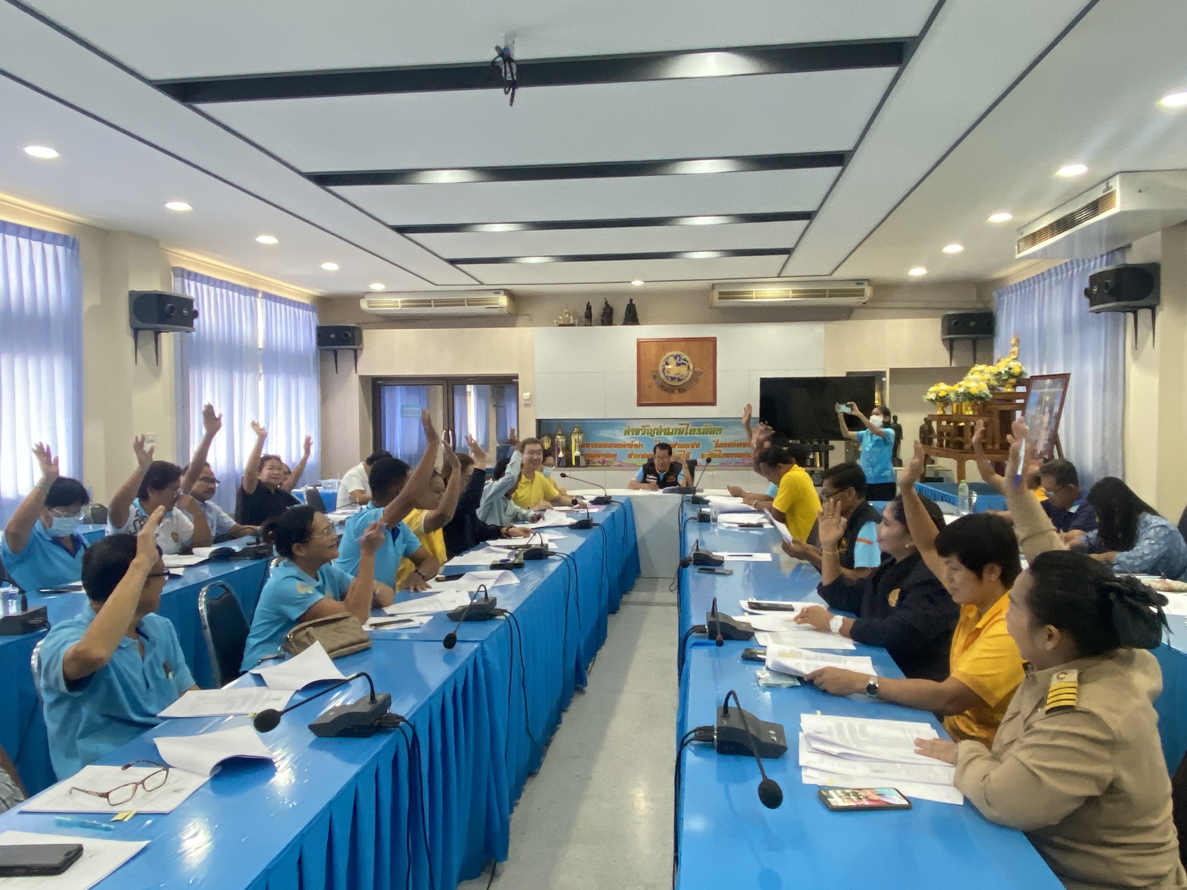 สพอ.ไทรน้อยจัดประชุมเครือข่ายกองทุนแม่ของแผ่นดิน ครั้งที่ ๒/๒๕๖๗