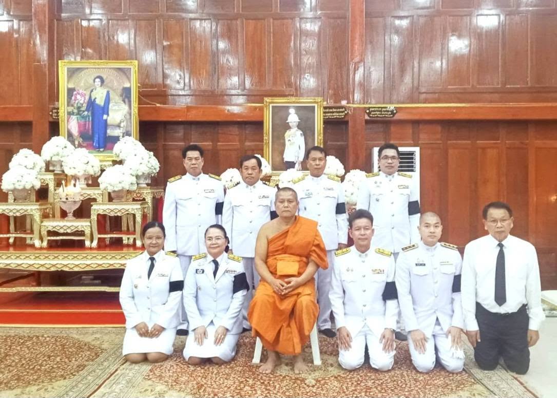 พช.ไทรน้อย ร่วมพิธีสวดพระอภิธรรมพระศพ สมเด็จพระเจ้าลูกเธอ เจ้าฟ้าพัชรกิติยาภา นเรนทิราเทพยวดี กรมหลวงราชสาริณีสิริพัชร มหาวัชรราชธิดา
